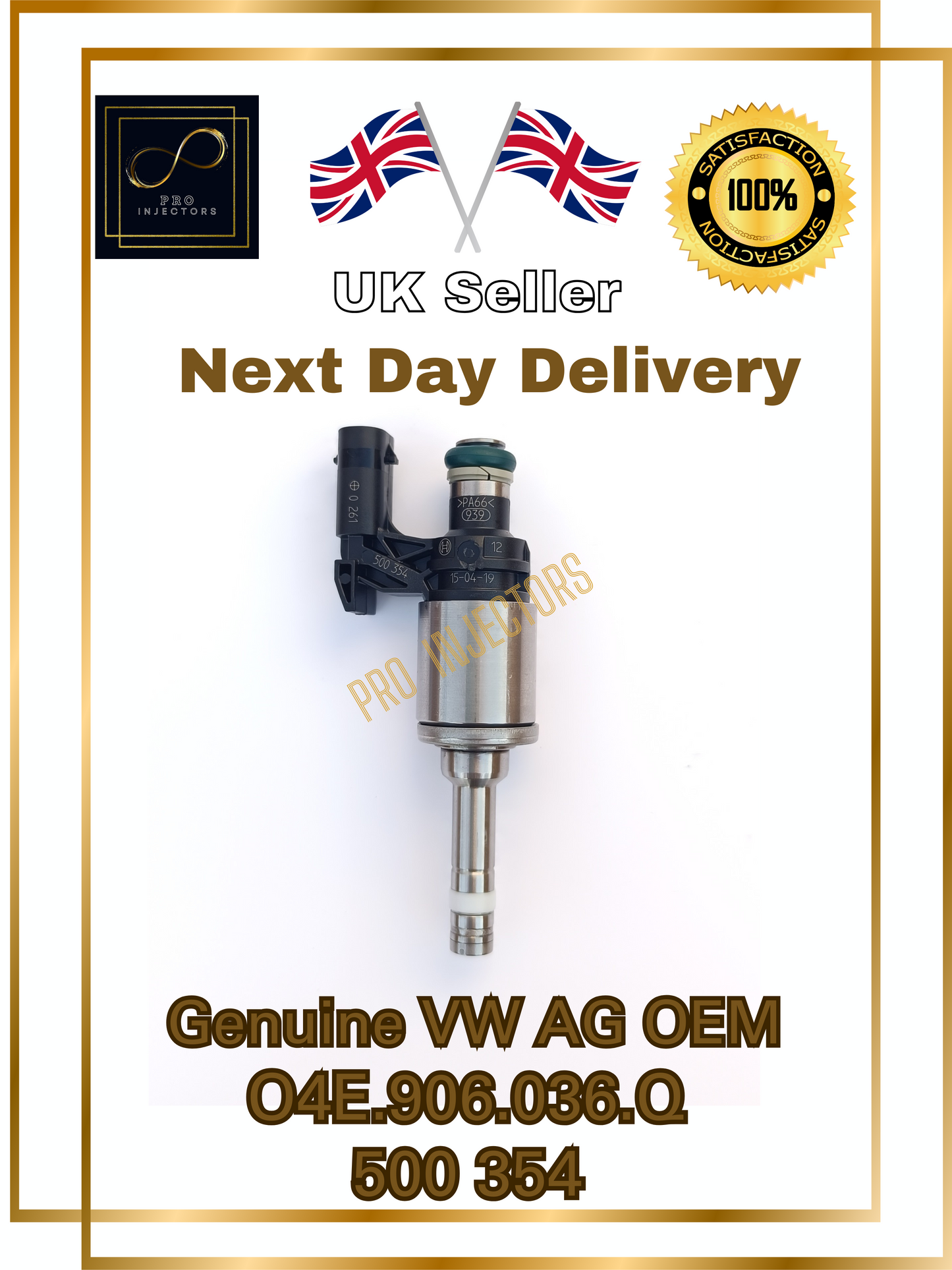 1 Genuine VW AG Fuel injector for AUDI, SKODA O4E.906.036Q