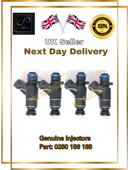 1 x Genuine Honda OEM fuel injector for Honda Jazz L13A1 0280 156 188 1.4 I-DSI MK2