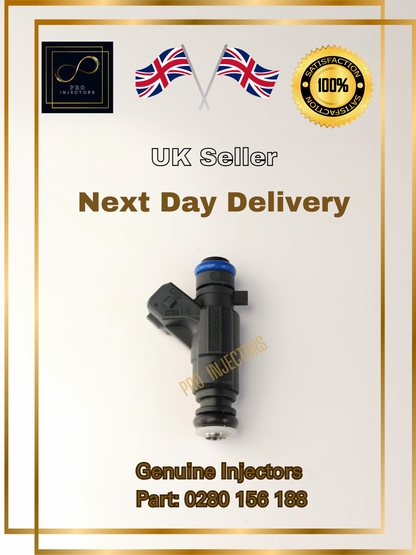 1 x Genuine Honda OEM fuel injector for Honda Jazz L13A1 0280 156 188 1.4 I-DSI MK2