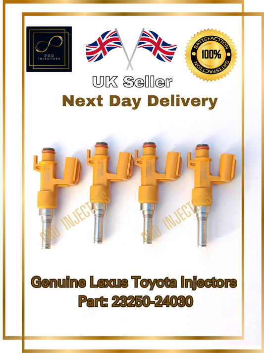 4 Genuine DENSO OEM Fuel injectors  For TOYOTA LEXUS 2.0L HYBRID PART 23250-24030