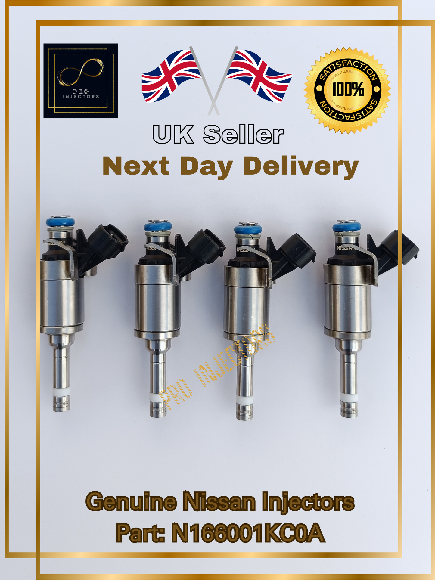 1x Genuine Nissan OEM fuel injector Nissan 1.6L JUKE TEKNA DIG-T 166001KC0A