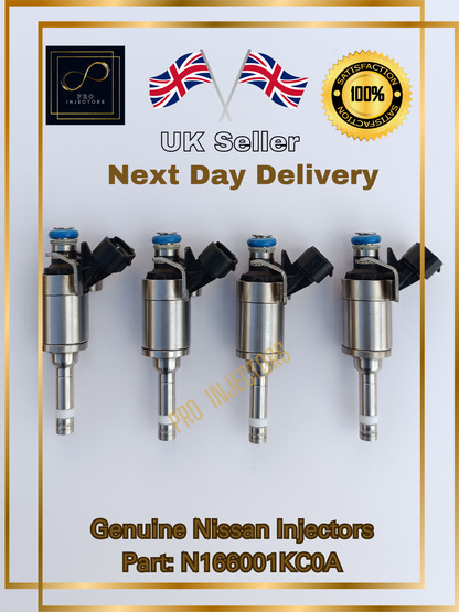 1x Genuine Nissan OEM fuel injector Nissan 1.6L JUKE TEKNA DIG-T 166001KC0A