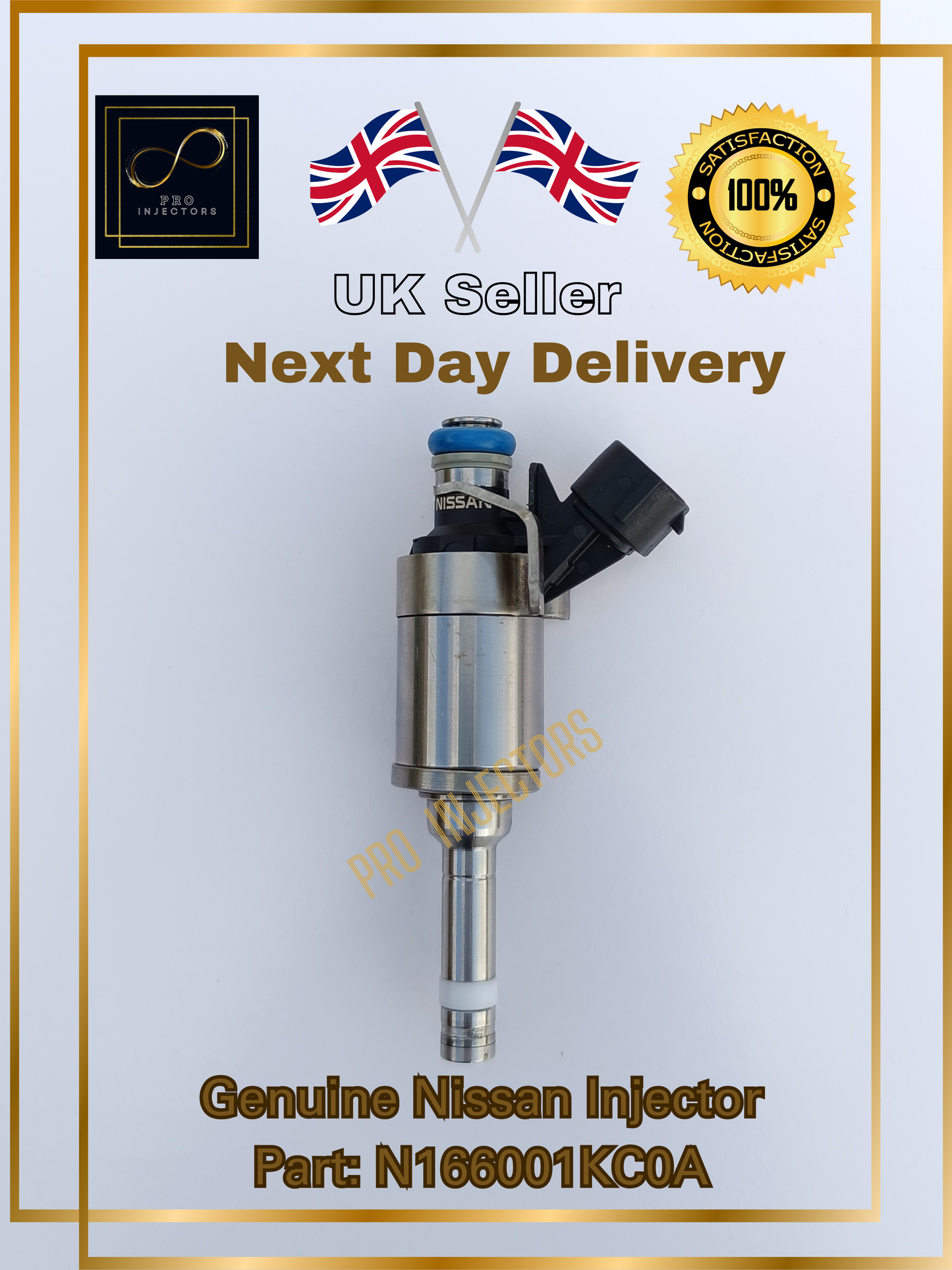 1x Genuine Nissan OEM fuel injector Nissan 1.6L JUKE TEKNA DIG-T 166001KC0A