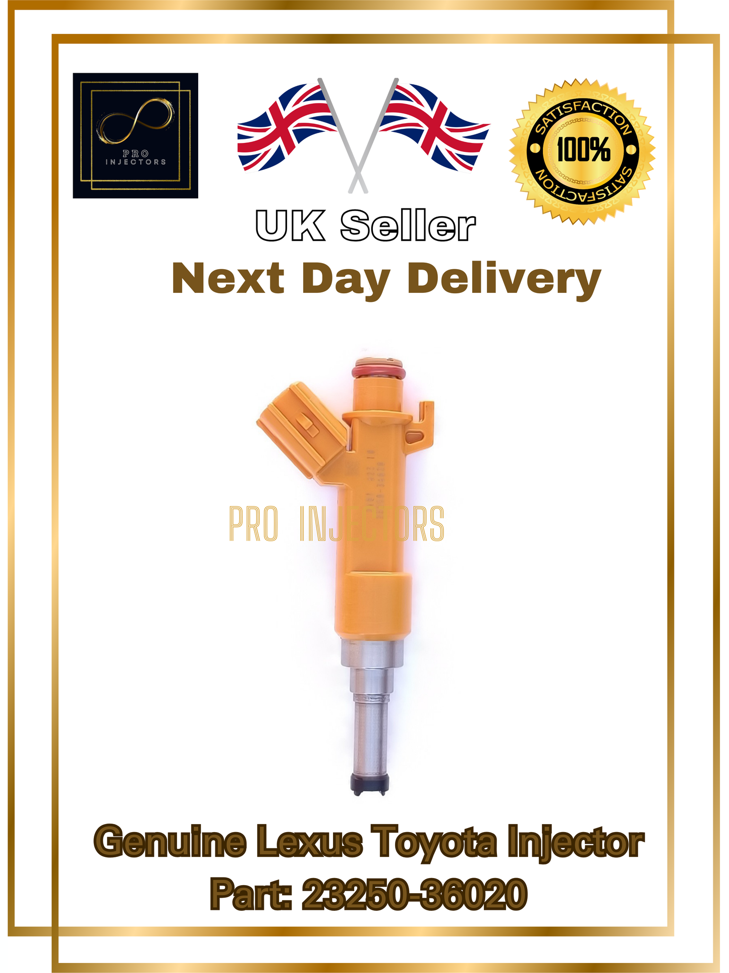 1 Genuine DENSO OEM Fuel injector For TOYOTA LEXUS 2.5L HYBRID PART 23250-36020