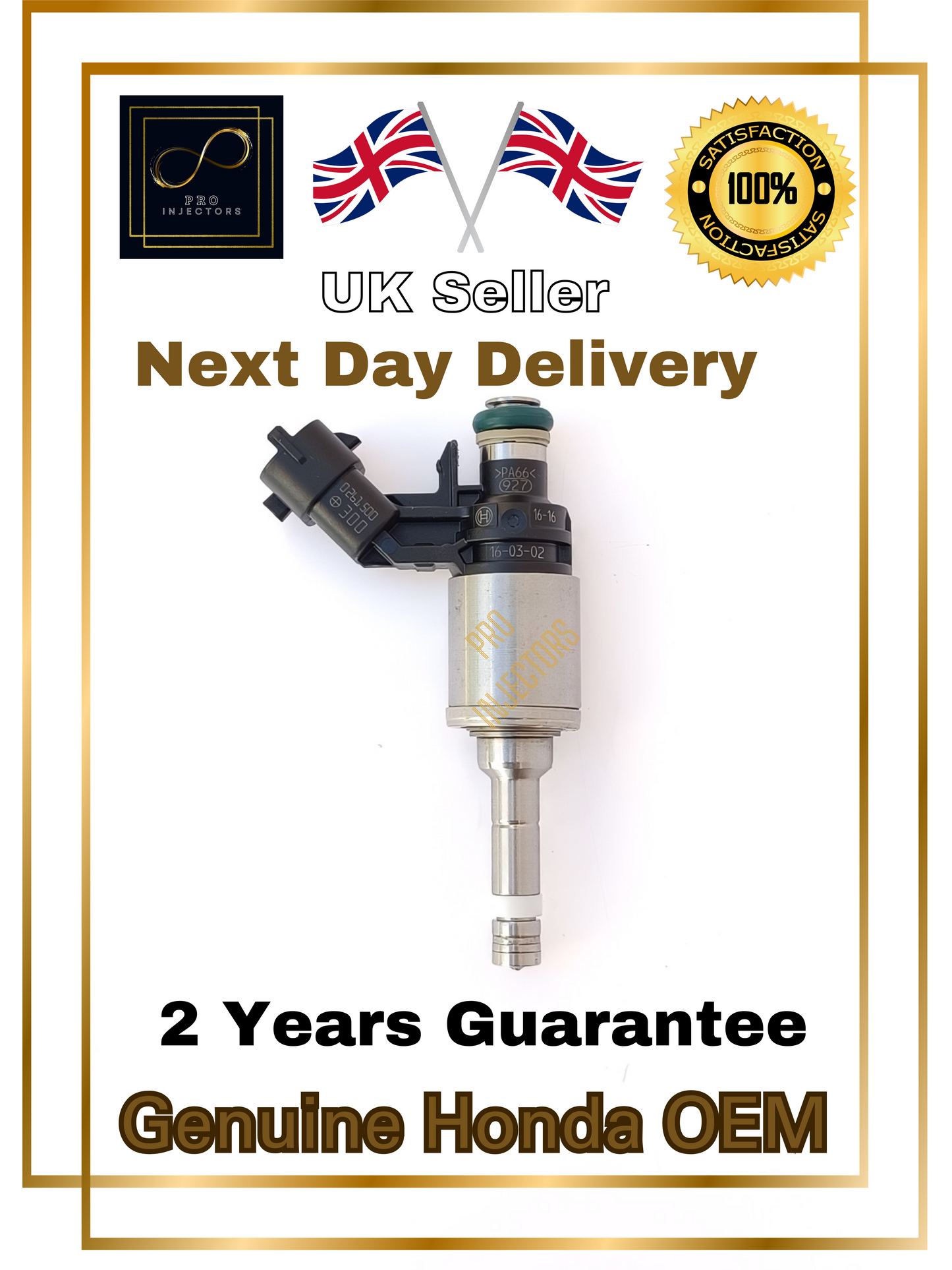 1 Genuine OEM Honda Fuel injector Honda CIVIC  2.0L MK10 I-VTEC 261500/300