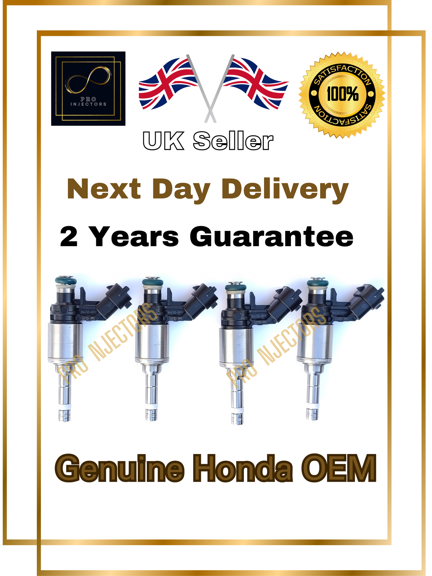 1 Genuine OEM Honda Fuel injector Honda CIVIC  2.0L MK10 I-VTEC 261500/300