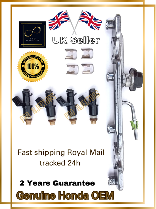 4 x Genuine Honda OEM fuel injectors + Rail for Honda HR-V 2.0L I-VTEC